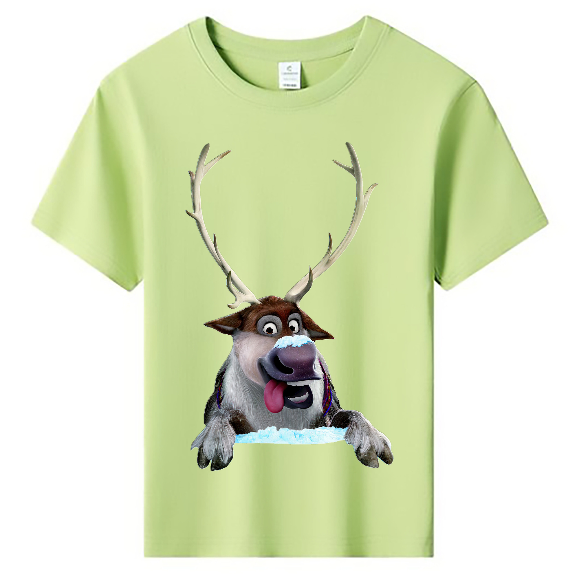 （画像用） アナと雪の女王 アンナ エルサ Frozen Anna Elsa 綿100％キッズTシャツ（フロントプリント）